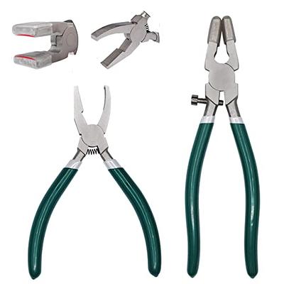 3-pcs Premium Glass Running Breaking Pliers And Pistol Grip Cutter Set  Glass Tool For Stained Glass, Mosaics And Fusing Work