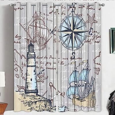  RYB HOME Detachable Outdoor Curtains - Sticky Tab Top