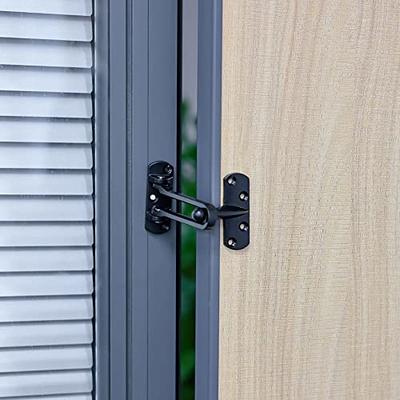 Home Security Door Lock, 2 Pack Latch Guard Clasp Front Door Locks