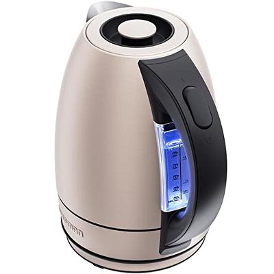 1.8L Electric Auto-Shutoff Glass Kettle, with Removable Tea Infuser & LED  Lights