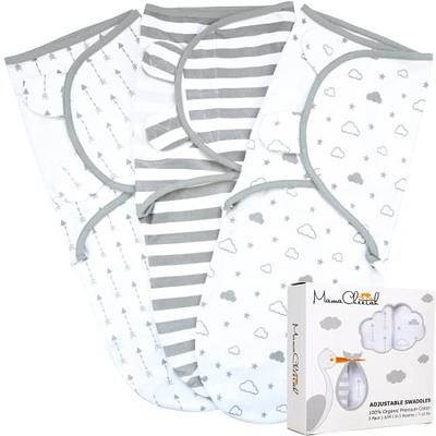 Baby Swaddle Wrap Newborn Blanket 0-3 Months, Organic Cotton