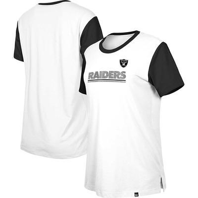 Fanatics Raiders Dueling Slant V-Neck Lace-Up T-Shirt