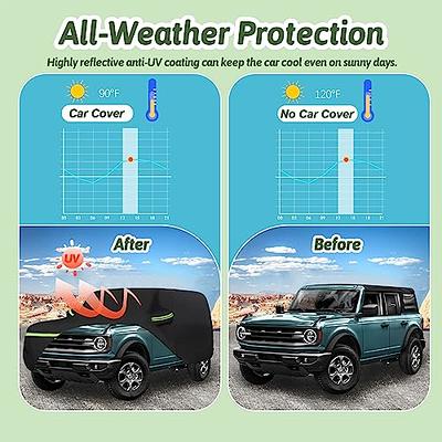 Outdoor Car Cover Anti-UV Sun Shade Snow Rain Protect Auto Cover