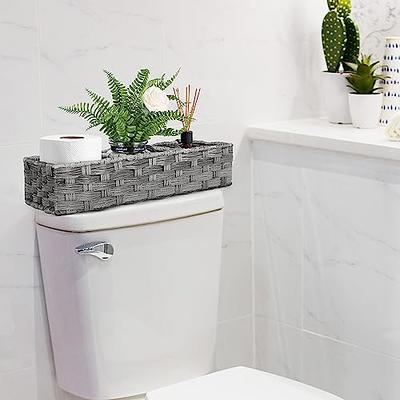 Hoiicco Bathroom Shelves with Wire Storage Basket, Floating