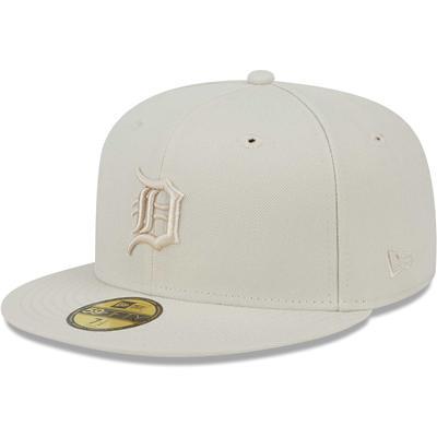 Men's New Era Stone/Navy Detroit Tigers Retro 59FIFTY Fitted Hat