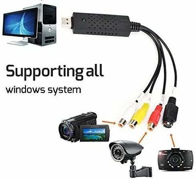 USB 2.0 VHS to Digital DVD PC HDD Audio TV Video Converter Capture Card  Adapter 