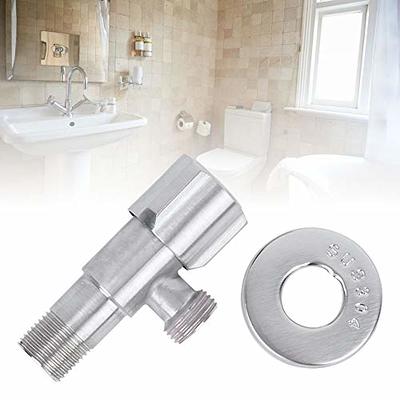 G1/2'' Thread Brass Chrome Plated Bathroom Angle Valve Shower Valve  Bathroom Faucet Valve Water Control Angle Stop Valve Toilet Kitchen Shower