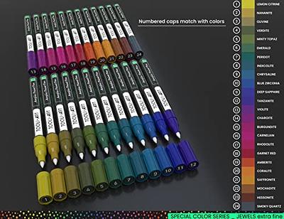 TOOLI-ART Acrylic Paint Markers Paint Pens Special Colors Set For Rock  Painting, Canvas, Fabric, Glass, Mugs, Wood, Ceramics, Plastic,  Multi-Surface. Non Toxic, Water-based (JEWEL XF) - Yahoo Shopping