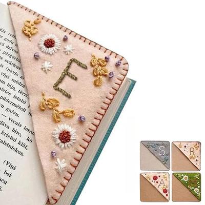 🔖 26 Letters Elegant Personalized Hand Embroidered Corner Bookmark Four  Seasons Fun Arts And Crafts For Kids Ages 8-12 Boys - AliExpress