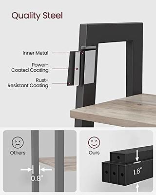 VASAGLE Industrial Ladder Shelf, 4-Tier Bookshelf, Storage Rack Shelves