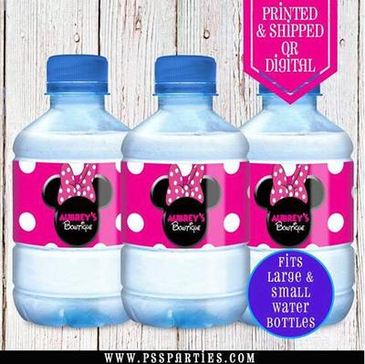 Printed water bottle - Pink/Minnie Mouse - Kids