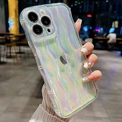 Candy Color Wavy Curved Clear Soft Phone Case For iPhone 15 14 13