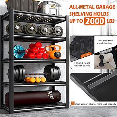 REIBII 40W Garage Shelving Heavy Duty Storage Shelves Load