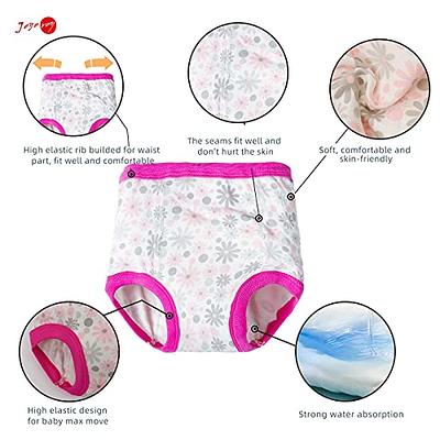  EZ Moms 8 Packs Cotton Toddler Underwear Girls 4T High Waist  Training Underwear For Girls 4T Soft Training Underwear For Boys Reusable  Toddler Training Underwear Girls 4T Toddler Girl Underwear