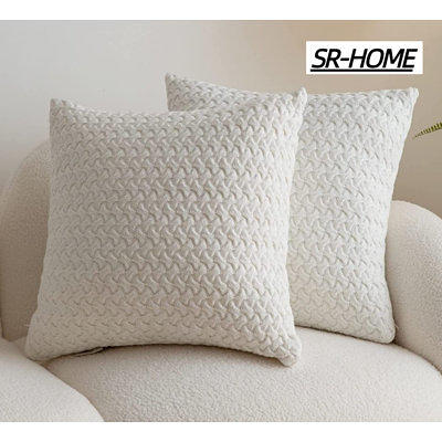 Shop Knit Quilted Top Decorative Square Pillow 18x18 Grey, Pillows &  Throws