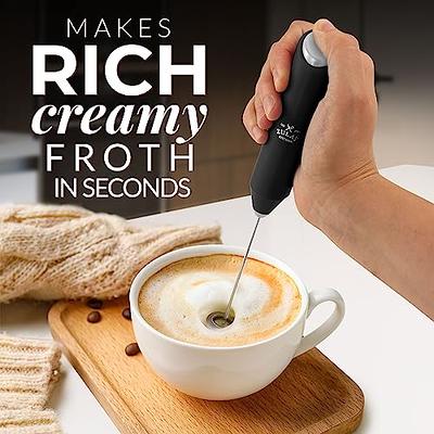 1pc Mini Portable Handheld Milk Frother/whisk With Stainless Steel Whisk  Head Powered By 2 Aa Batteries, Suitable For Mixing Egg White, Milk Froth,  Cream In Home Kitchen