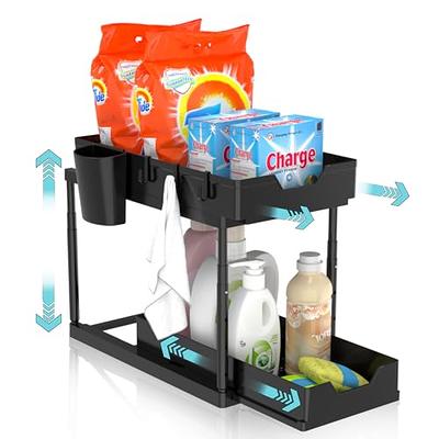 Ryhpez Under Sink Organizers and Storage, 2-Tier Cabinet Organizer Storage  with Sliding Baskets Drawer for Kitchen Bathroom (Black)