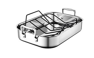 Cuisinart Chef's Classic Stainless Steel 14 Lasagna Pan with Stainless  Roasting Rack