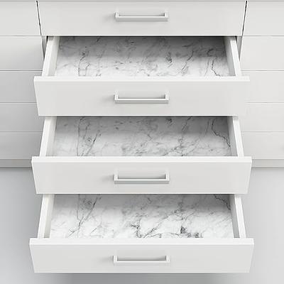 FLPMIX White Shelf Liner - Waterproof Cabinet Drawer Liners, Easy