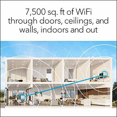 NETGEAR Orbi Tri-Band WiFi 6 Mesh System, 6Gbps, Router + 2 Satellites in  White