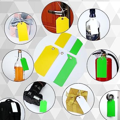 Thyle 500 Pcs Waterproof Plastic Tags Plastic Labeling Tags