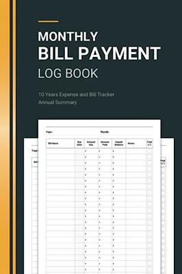 Bill Payment Tracker: Bill Payment Organizer Log Book for 9 Years, Monthly  Bill Payment Organizer, Budget Planner and Monthly Bill Organizer