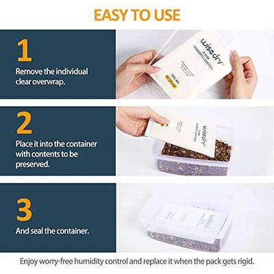 wisedry 2 Way Humidity Control Packs 72% RH - No Leaking, 60 Gram x 12  Moisture Packets with Individually Wrapped - Yahoo Shopping