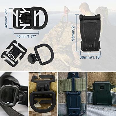 4Pcs Tactical MOLLE Straps with Buckle Clips Compression Straps