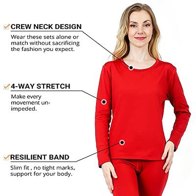 HEROBIKER Long Johns Thermal Underwear Women Fleece Lined Base