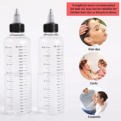 Scalp Hair Root Applicator Bottle with Comb Cap for Applying Oil, Shampoo 2  Pcs