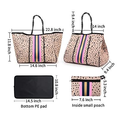  IBEE Tote bag for women,Neoprene bag,handbags for women to fit  Cameras,Books,Clothing£¬Diaper Bag for Summer Beach Trips,Travel Pool Gym  Studio Office School,Gift for Women Crafts (Black) : Clothing, Shoes &  Jewelry