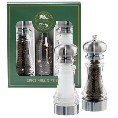 Chef Specialties 6 Salem Pepper Mill & Salt Shaker Set - Ebony