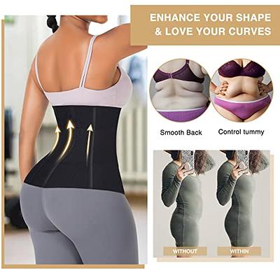 FeelinGirl Waist Trainer Wrap for Women Tummy Control 3 Segmented Sauna Belt  Plus Size Underbust Latex Hourglass Body Shaper Fajas Colombianas Black -  Yahoo Shopping