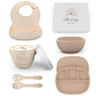 Baby Feeding Set, Silicone Bowl & Spoon&fork,baby Silicone Bowls With  Suction, Bpa Free, Baby Led Weaning Supplies,first Stage Self Feeding  Utensils,for Babies And Toddlers,christmas, Halloween And Thanksgiving  Gifts - Temu