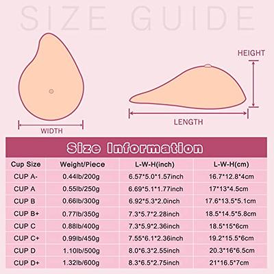 Left Side Silicone Breast Forms Mastectomy Prosthesis - Cup Size