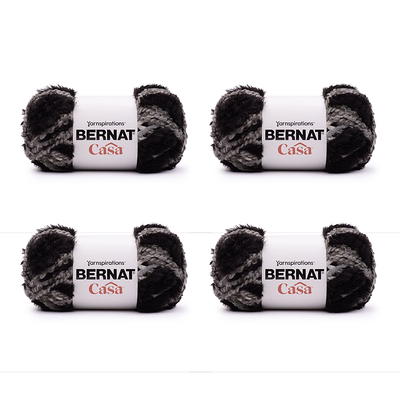 Bernat® Casa™ #6 Super Bulky Polyester-Acrylic Yarn, Gray Shade 7.9oz/225g,  170 Yards (4 Pack) - Yahoo Shopping