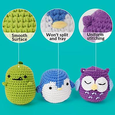 Jneoace Crochet Kit for Beginners, 8 Pcs Crochet Animal Kit for Adults and  Children, Beginner Crochet Starter Kit with Step-by-Step Video Tutorials