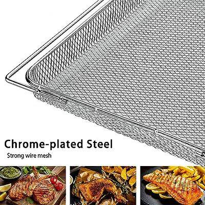 2PCS Stainless Steel Air Fryer Basket Replacement for Ninja Foodi