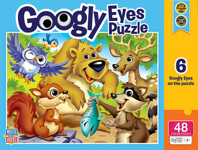 Funny Jigsaw Puzzle - Woodland Animals Googly Eyes 48 Pc - Yahoo Shopping