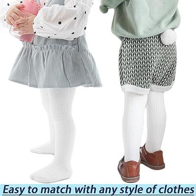 Winter Cotton Baby Stockings Girl Knitted Tights Child Pantyhose Candy  Color