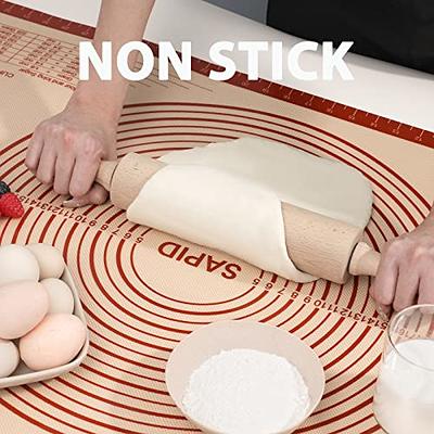 Non-Slip Silicone Pastry Mat Extra Large with Measurements 28''By 20'' for Silicone Baking Mat, Counter Mat, Dough Rolling Mat,Oven Liner,Fondant