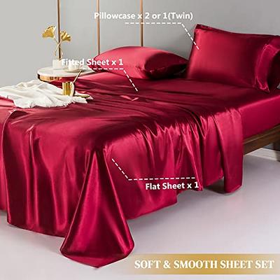  Mellanni Queen Sheet Set - 4 PC Iconic Collection Bedding Sheets  & Pillowcases - Hotel Luxury, Extra Soft, Cooling Bed Sheets - Deep Pocket  up to 16 - Wrinkle, Fade, Stain