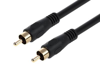 Monoprice Onix Series - Male RCA Two Channel Stereo Audio Cable, 3ft, Black  