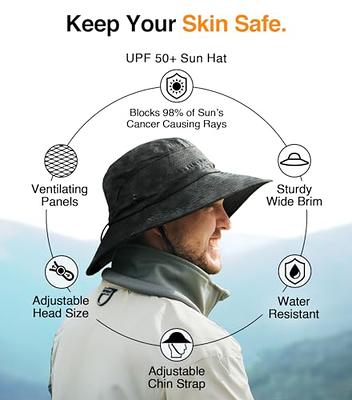  Waterproof Sun UPF 50+ Bucket Hat UV Protection