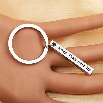 QIIER Inspirational Keychain You Are Awesome Keep That Shit Up Keychain Gift  For Friend (bar keychain) - Yahoo Shopping