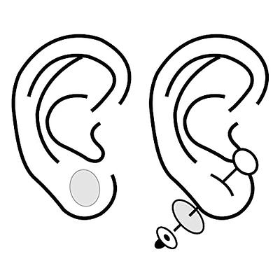 Outus Earring Stickers for Split Earlobes Ear Stickers for Heavy