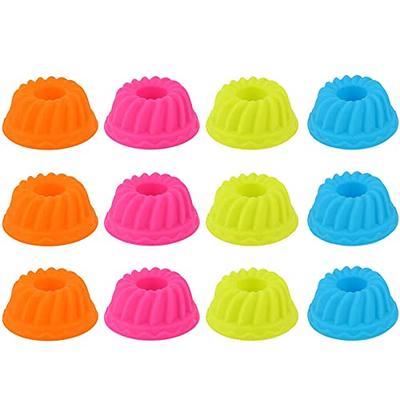 12pcs/Set Round Shaped Muffin Cupcake Baking Molds Silicone Cake Mold DIY