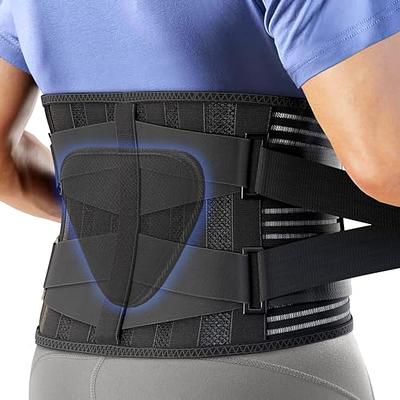 FREETOO Back Brace for Men Women Lower Back Pain Relief with 6