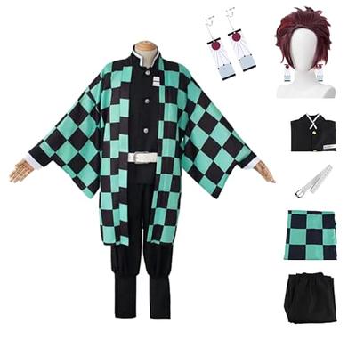 Buyoem Tanjiro Cosplay Costumes Kids Adult Anime Kimono Halloween