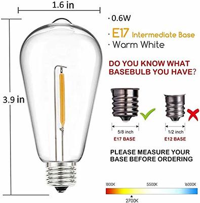 Jslinter Colored String LED Light Bulbs - 1 watt Plastic Outdoor